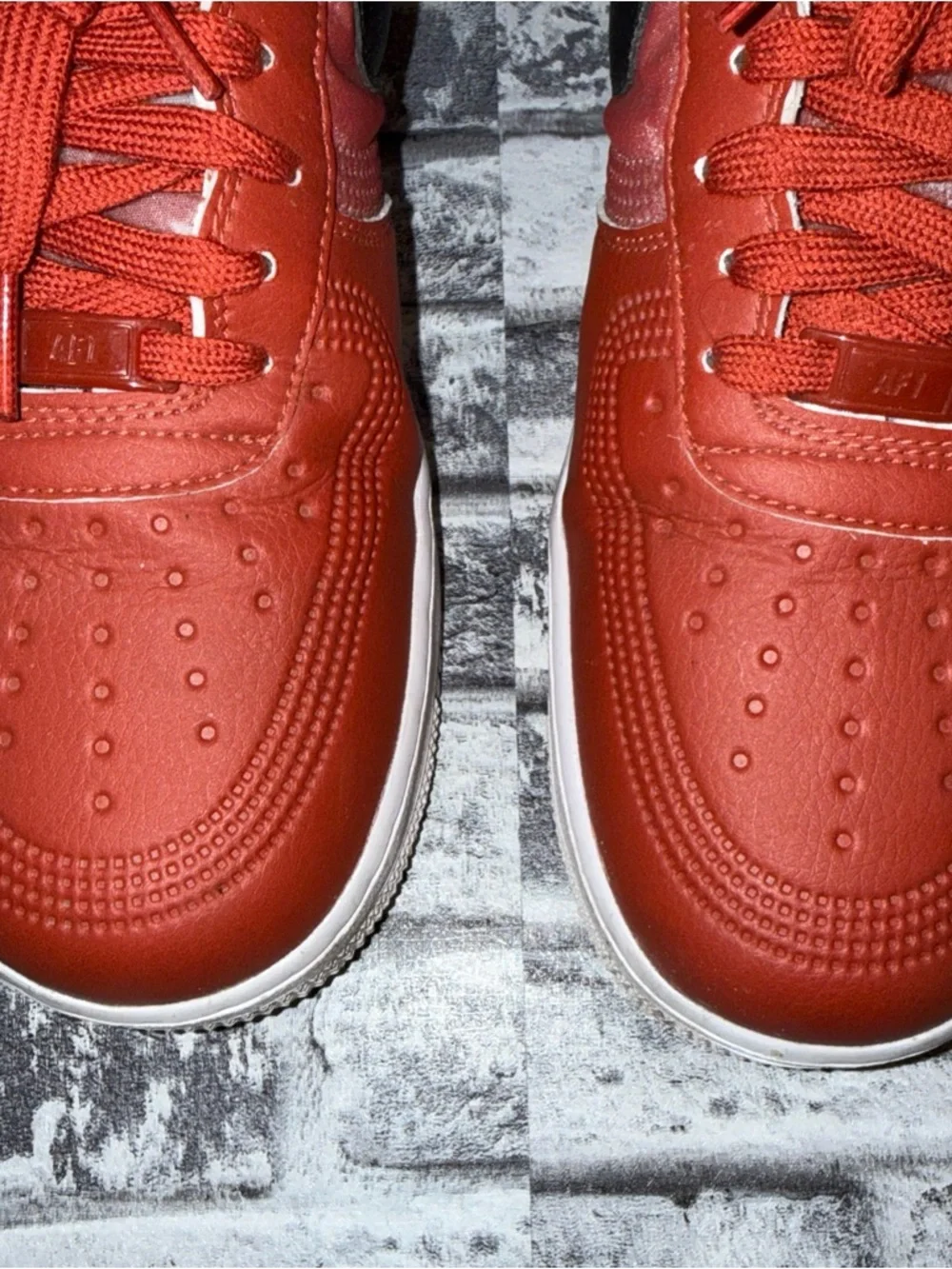 Used Nike Air Force 1 Low ID Nike By You Team Red DN4164-991 Size 11 - Picture 4 of 12